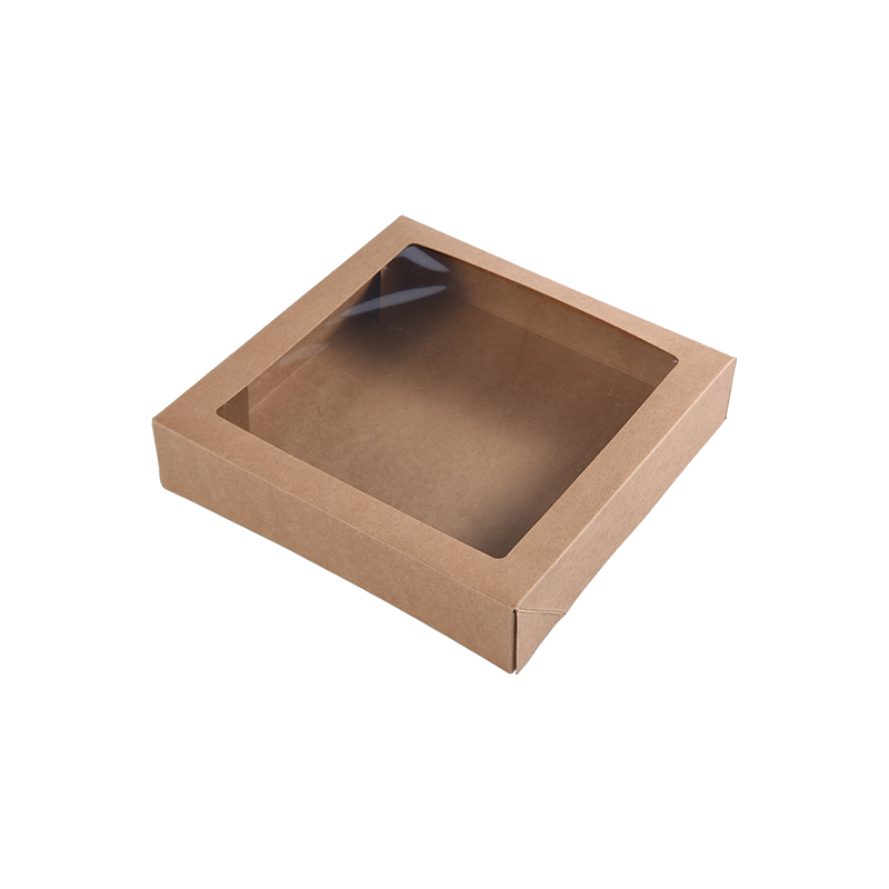 Cutii mici de prăjituri maro kraft pentru porții de tort - Cutii pentru prăjituri/Brownie - Cutii de ambalare din carton pentru prăjituri pentru delicii/cadouri